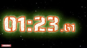 Neon 3 minute  timer  countdown alarm🔔1X SPEED