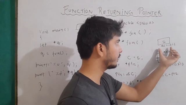 function returning pointer in c | return pointer from function in c | pointers : part 10