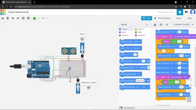 Project 2: Development of Smart Apartment Window and Door System Using LDR Sensor and Servo смотреть онлайн