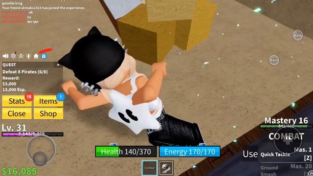 Подписчики учат меня играть в Blox Fruits! Blox Fruits Roblox. Я получила новый фрукт?!#роблокс