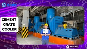Решетчатый охладитель на линии производства клинкера портландцемента, цементный завод