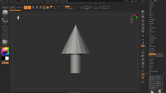 1. ZBrush 2020. Thumbnail & CamView _ Уроки на русском