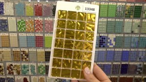 Стеклянная золотая мозаика 20х20мм (имитация)