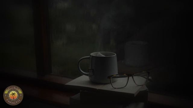 Relaxing 2K Rainstorm at a Desk Window with Piano Music смотреть онлайн