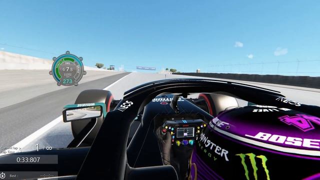 SUB 1 MINUTE HOTLAP LAGUNA SECA MERCEDES W11 смотреть онлайн