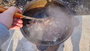 Пальчики оближешь!!! Плов из конины в казане!