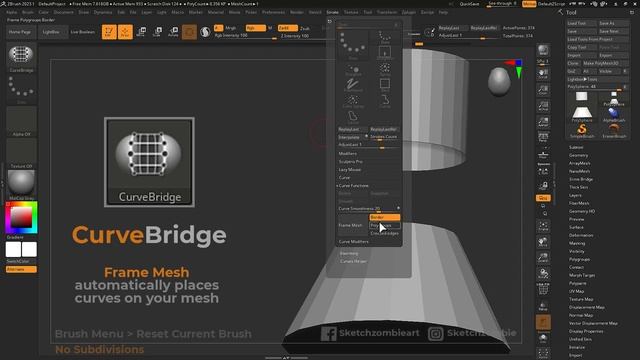 CurveBridge Brush_ ZBrush All Brushes (720p)