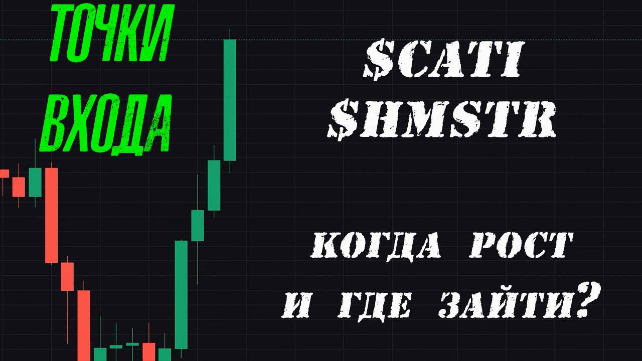 ТОКЕНЫ $CATI И $HMSTR❗❗❗ КОГДА РОСТ И ГДЕ ТОЧКИ ВХОДА❓❓❓ РОСТ НЕ ИЗБЕЖЕН❗❗❗  #cati #hmstr #крипта