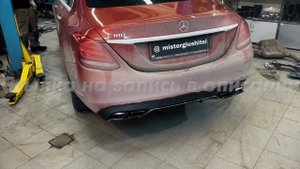 БОМБОВЫЙ ВЫХЛОП на Merceds W205 1.6