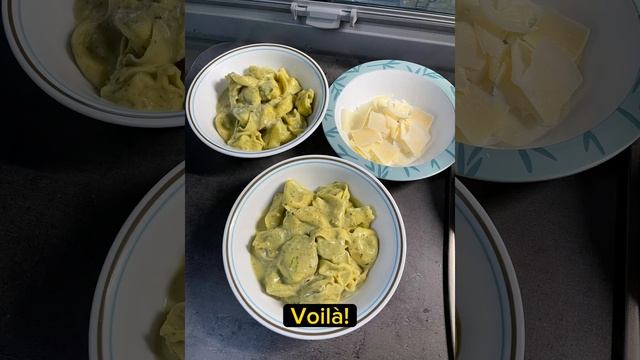 Tortellini mit Pesto: schnell, einfach, lecker. Nur 3 Zutaten! #shorts #short #food