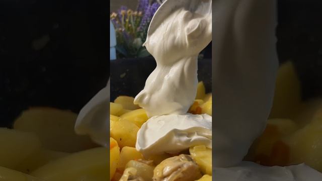 Кролик в сметане  #рецепт #рецепты #пп #food