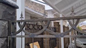 Двускатный навес из мягкой кровли