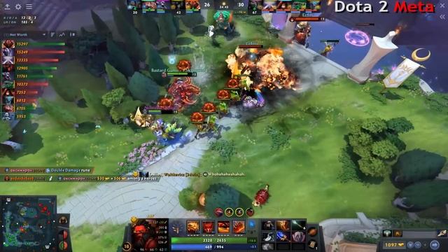CRAZY MAX Magic DMG Burn Call OC Scepter Axe vs RAMPAGE TA Epic Hard Late Game Fights WTF Dota 2 смотреть онлайн