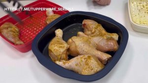 Жарим куриные голени в Микроволновой печи. МикроПроГриль Tupperware
