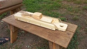 Заготовка чая. Приспособление для скручивания листа.