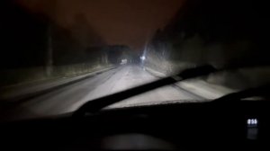 Свет светодиодных линз criline d5 в дождь