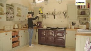 Мытье окон c удлинительным комплектом Karcher WV Evolution