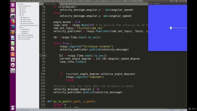 11.8. Assignment Solution Rotation Motion in ROS (Python)