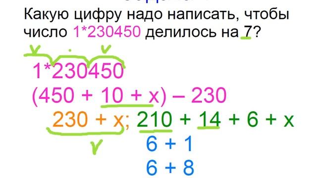 Меташкола. Математика 7 класс 18 серия. Признак делимости на 7, 11, 13; задачи.
