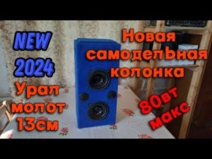 Новая самодельная бюджетная колонка. Синяя малявка) 2х40вт макс