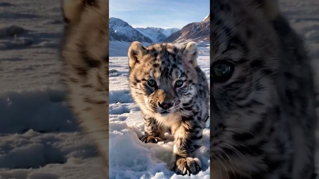 Snow Leopard Cub_ First Steps in the Mountain Wilderness