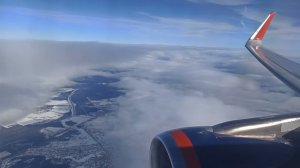 Посадка в Шереметьево самолет Airbus A320 а/к Аэрофлот рейс Грозный - Москва