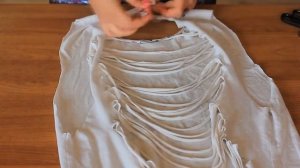 DIY: Топ из футболки  Рваный топ