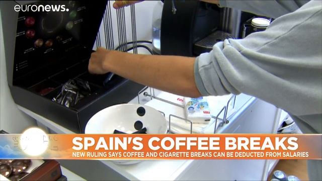 Should Spanish workers have pay deducted for coffee and cigarette breaks?