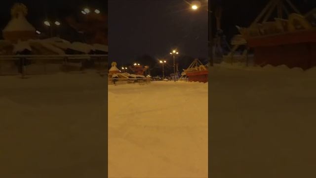 Парк Гагарина зимой #relaxing  #walking #shorts