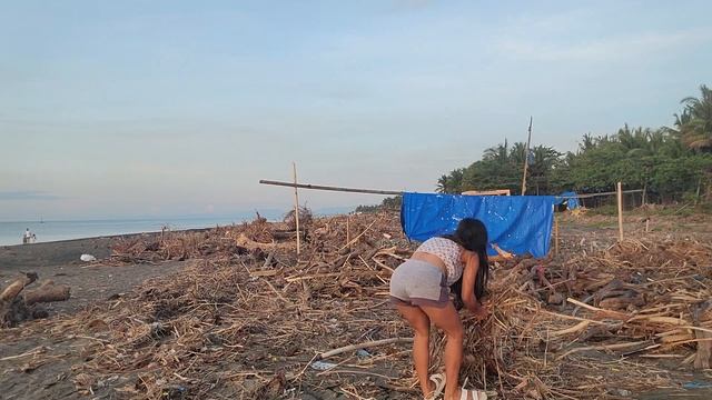 Beach Cleanup after the Storm , Cowgirl in PI instead of Texas смотреть онлайн