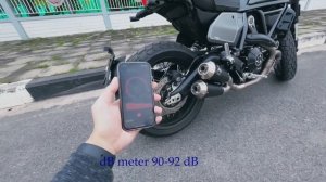 Ducati Scrambler Nightshift Akrapovic Exhaust with dB killer