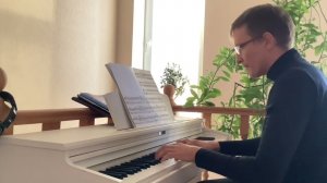 Моцарт  Соната ля мажор 2 часть