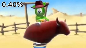 Gummy Bear but every Gummy Bear it gets 5% Slower