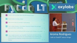 Aroma Rodrigues   I talk to ChatGPT about things Pycon 2023