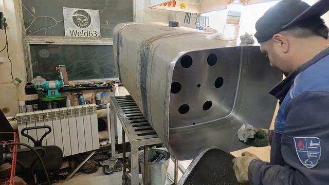 Сварка Ремонт топливного бака DAF 650л