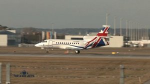 (4K) Dassault Falcon 900LX Royal Air Force RAF G-ZABH departure at Munich Airport MUC EDDM