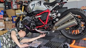 BMW R NineT 2023 Belly Pan Installation