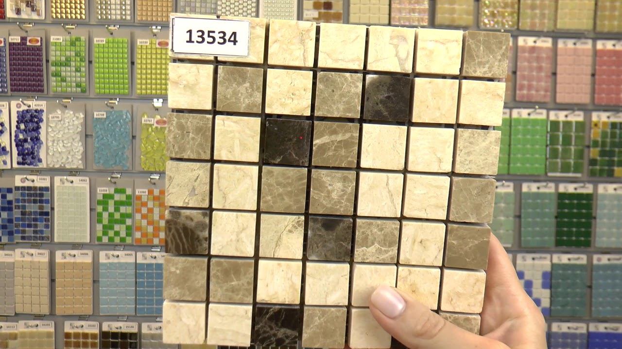 Мозаика из  полированного мрамора