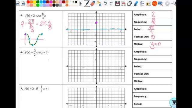 4.10b Graphing Trig Functions - sin & cos 2122 смотреть онлайн