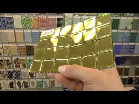 Зеркальная золотая мозаика