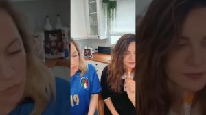 Stefania Spampinato and Danielle Savre getting a little taste of Italy from fans | 19 May 2022
