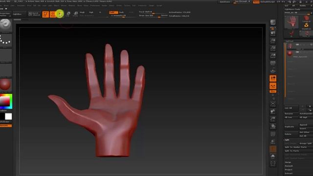 Zbrush Урок 5 (Transpose и клонирование части сабтула) (720p)