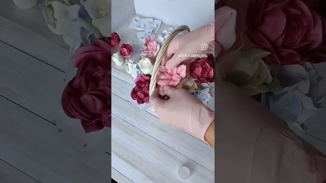 Зефирные цветы,корзина. Хочешь научиться? Приходи на  Базовыйкурс.https://vk.com/wall368456057_3801