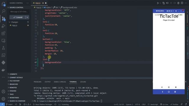 React Native Крестики-нолики для начинающих. Полный курс 2023 #reactjs #проект #реакт #js #python