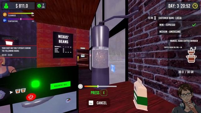 Let's just chill and make some Coffee | Barista Simulator смотреть онлайн