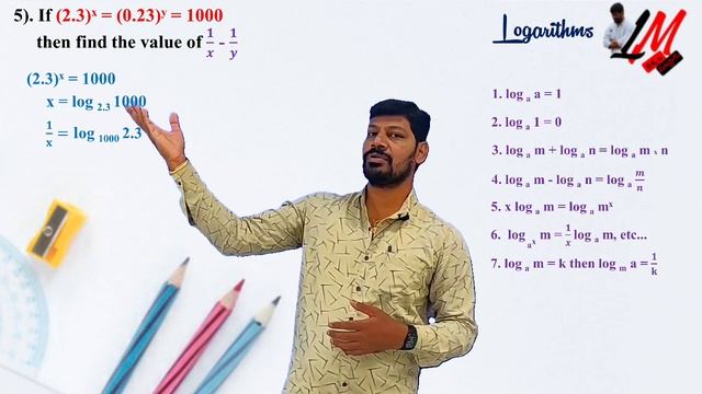 Logarithms (AP State X - Class ) Exercise 1.5 Problem 5 -LM -125 смотреть онлайн