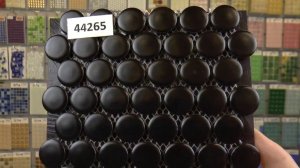 Круглая черная матовая керамическая мозаика