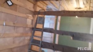 Монтаж электропроводки на мансардном этаже в частном доме.