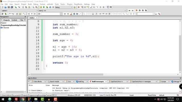 C Programming Tutorial for Beginners 5 -  Data Types in C
