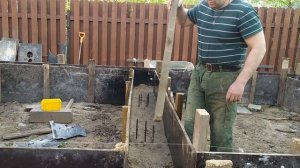 Фундамент ТИСЭ. ОПАЛУБКА РОСТВЕРКА ТИСЭ. Делаю опалубку ростверка  из остатков стройматериалов.